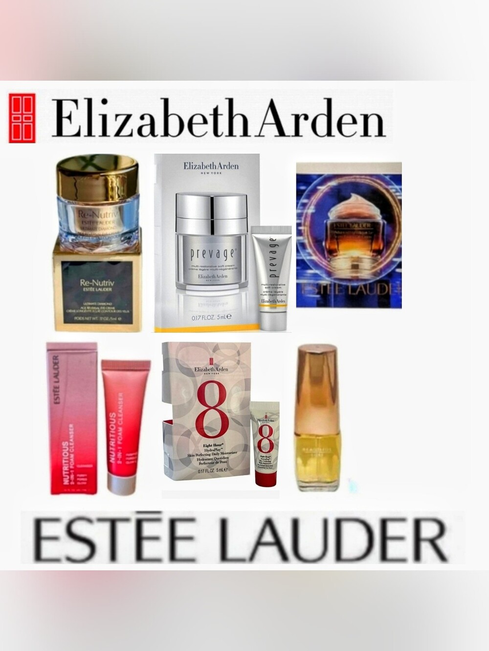 Estee Lauder & Elizabeth Arden Lot Makeup Cosmetics